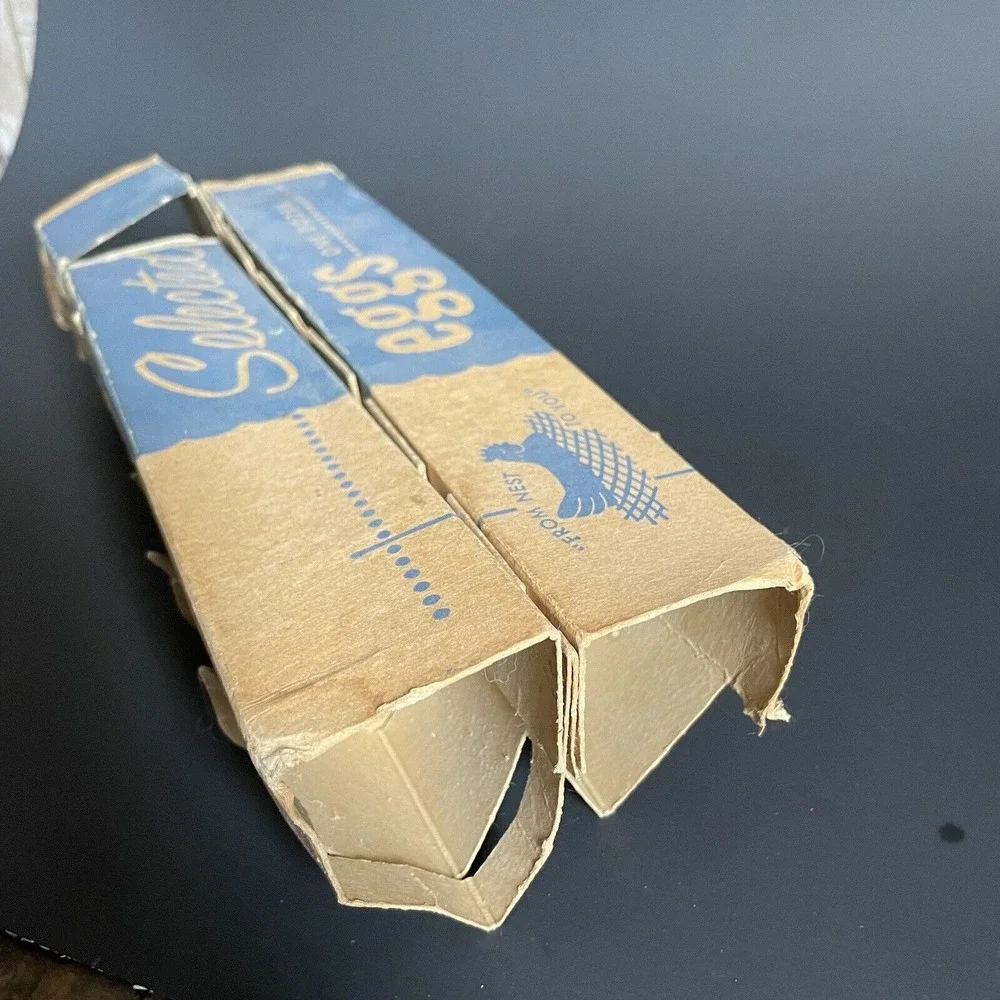 Vintage Paperboard Egg Carton‎ Pulp O Pep Feeds Advertisement Selected 1 Dozen